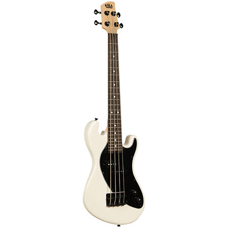 Solid Body U-Bass 4 cordes Cream + housse Kala