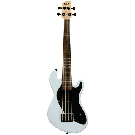 Solid Body U-Bass 4 cordes Light Blue + housse Kala