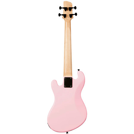 Solid Body U-Bass 4 cordes Light Pink + housse Kala