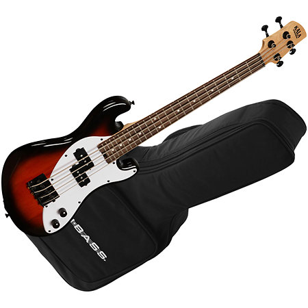 Kala Solid Body U-Bass 4 cordes Tobacco Burst + housse