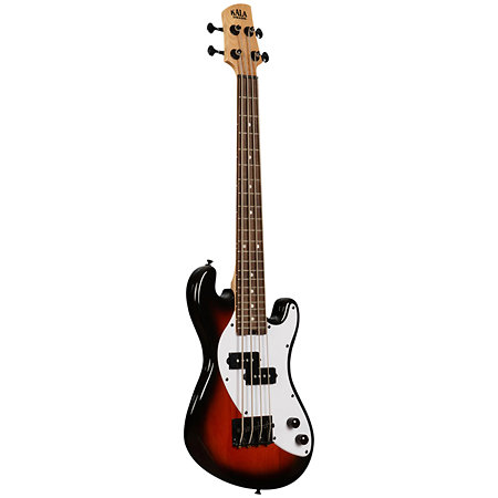 Solid Body U-Bass 4 cordes Tobacco Burst + housse Kala