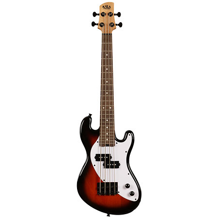 Solid Body U-Bass 4 cordes Tobacco Burst + housse Kala