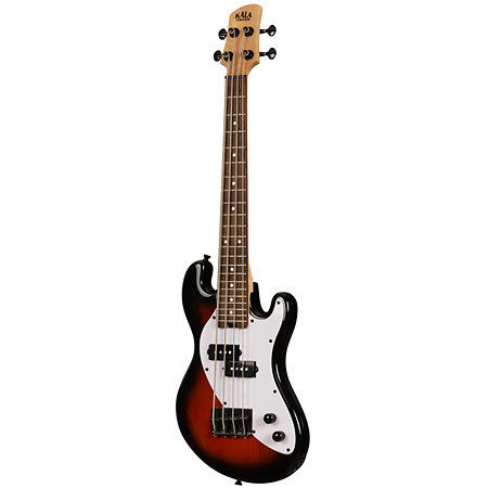 Solid Body U-Bass 4 cordes Tobacco Burst + housse Kala