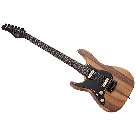 Schecter Sun Valley SS Exotic Hardtail Black Limba LH