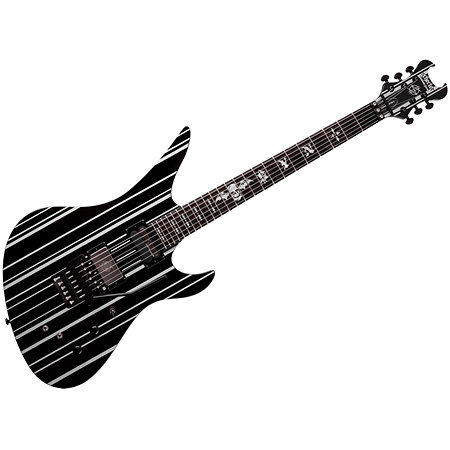 Schecter Synyster Gates Custom Floyd Sustainiac Black Silver