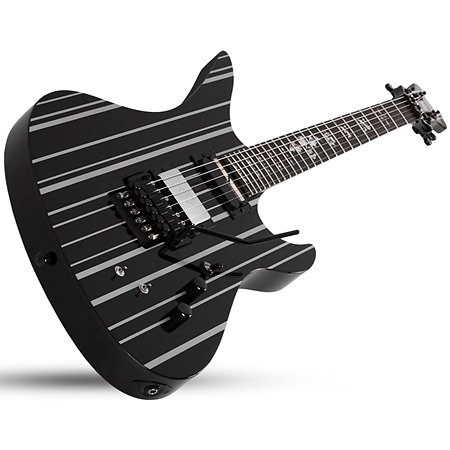 Synyster Gates Custom Floyd Sustainiac Black Silver Schecter