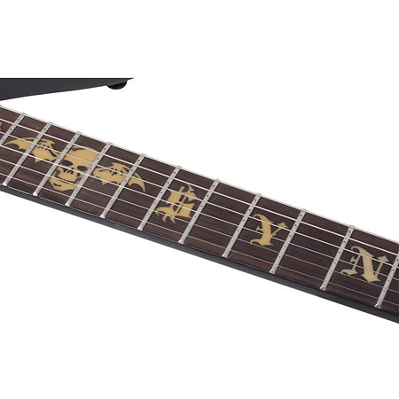 Synyster Gates Custom Relic FR Sustainiac Distressed Satin Black Schecter