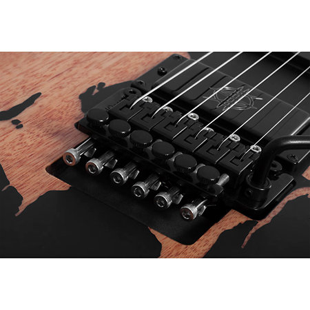 Synyster Gates Custom Relic FR Sustainiac Distressed Satin Black Schecter