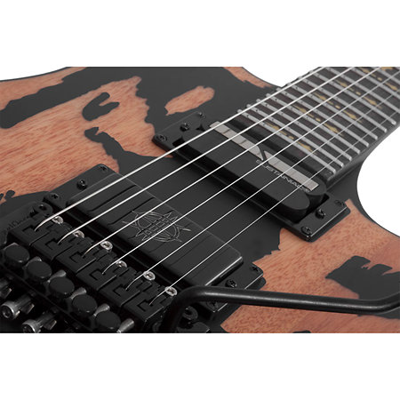 Synyster Gates Custom Relic FR Sustainiac Distressed Satin Black Schecter