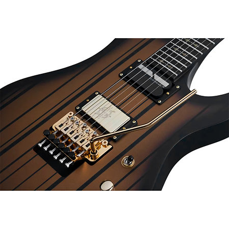 Synyster Gates Custom Floyd Sustainiac Satin Gold Burst Schecter