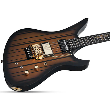 Synyster Gates Custom Floyd Sustainiac Satin Gold Burst Schecter