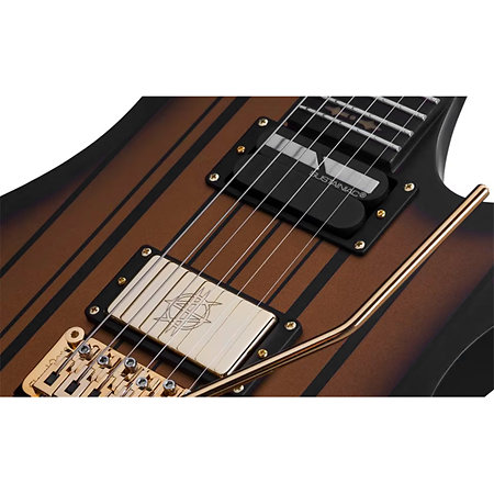 Synyster Gates Custom Floyd Sustainiac Satin Gold Burst Schecter