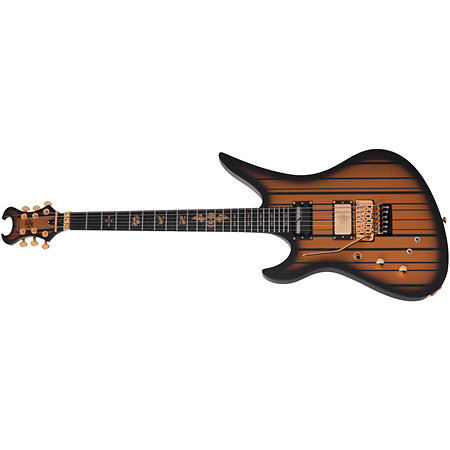 Schecter Synyster Gates Custom Floyd Sustainiac Satin Gold Burst LH