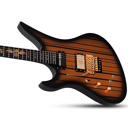 Synyster Gates Custom Floyd Sustainiac Satin Gold Burst LH Schecter