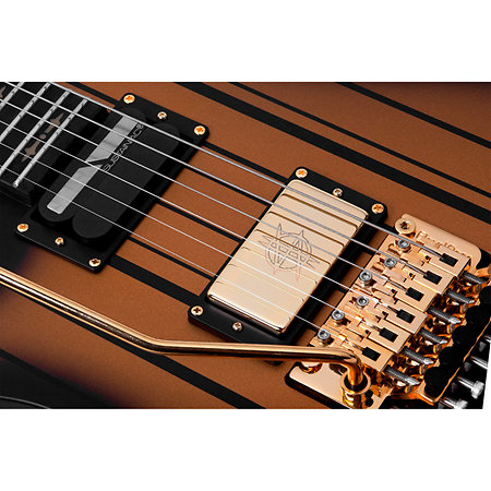 Synyster Gates Custom Floyd Sustainiac Satin Gold Burst LH Schecter