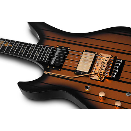 Synyster Gates Custom Floyd Sustainiac Satin Gold Burst LH Schecter