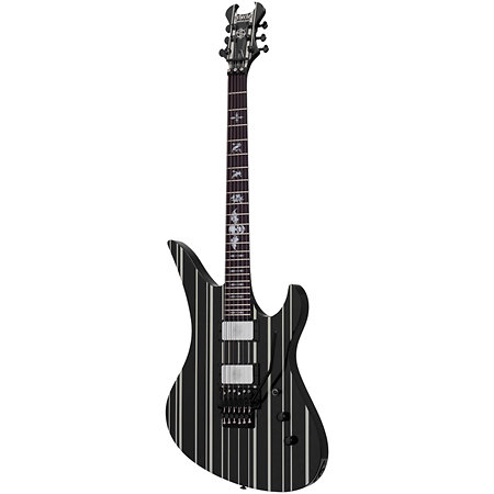 Synyster Gates Custom Floyd Black Silver Schecter