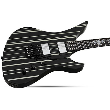 Synyster Gates Custom Floyd Black Silver Schecter