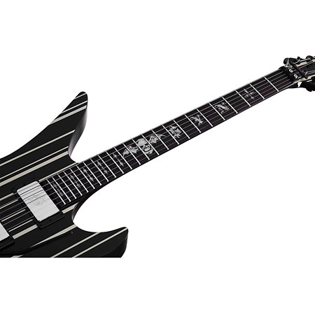 Synyster Gates Custom Floyd Black Silver Schecter