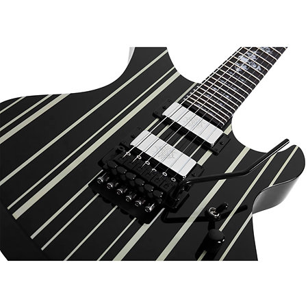 Synyster Gates Custom Floyd Black Silver Schecter