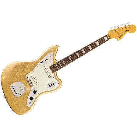 Classic Vibe 70s Jaguar Gold Sparkle Squier by FENDER