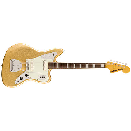 Classic Vibe 70s Jaguar Gold Sparkle Squier by FENDER