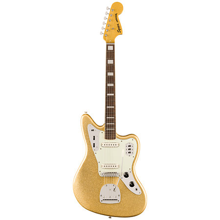 Classic Vibe 70s Jaguar Gold Sparkle Squier by FENDER