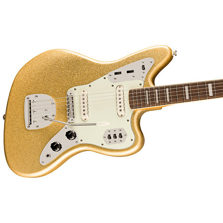 Classic Vibe 70s Jaguar Gold Sparkle Squier by FENDER