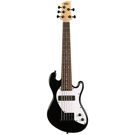 Solid Body U-Bass 5 cordes Black + housse Kala