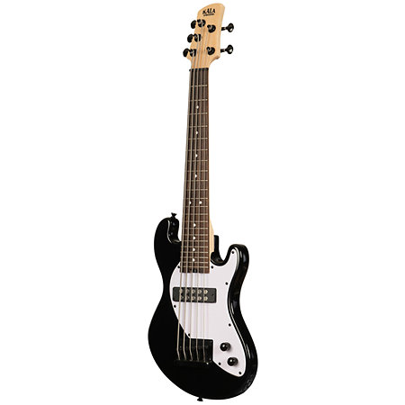 Solid Body U-Bass 5 cordes Black + housse Kala