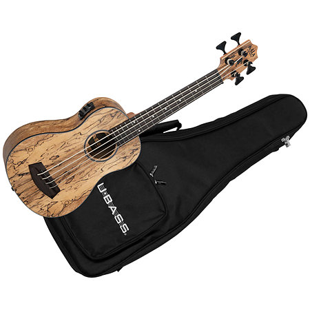 Spalted Mango U-Bass + housse Kala