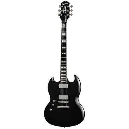 SG Modern Prophecy LH Aged Jet Black Metallic Gaucher + Housse Epiphone