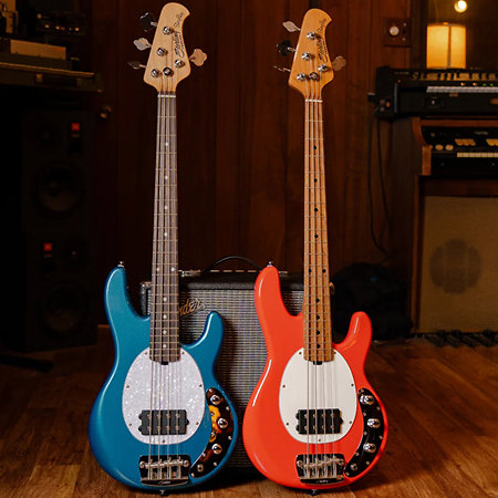 StingRay Short Scale RAYSS4 Fiesta Red Sterling by Music Man