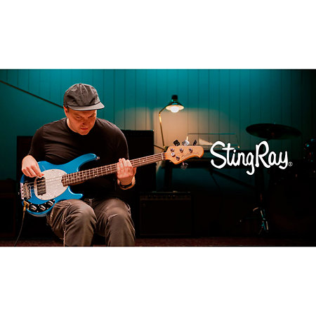 StingRay Short Scale RAYSS4 Toluca Lake Blue Sterling by Music Man
