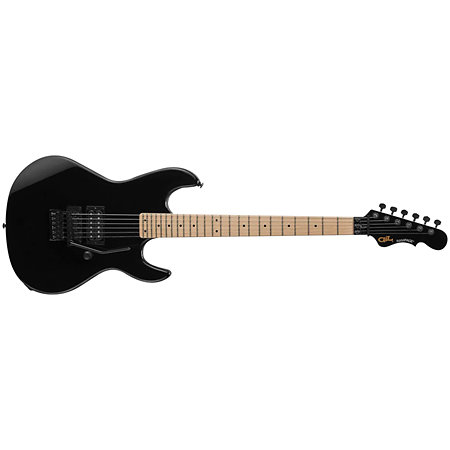 G&L Fullerton Deluxe Rampage 24 Jet Black Touche Érable