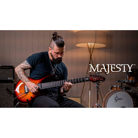 Sterling by Music Man John Petrucci Majesty MAJ270 Blood Orange Burst