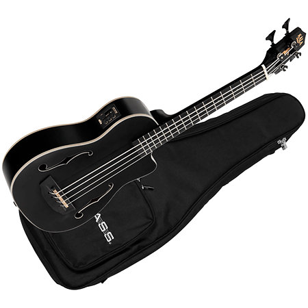 Journeyman Mahogany U-Bass Black + housse Kala