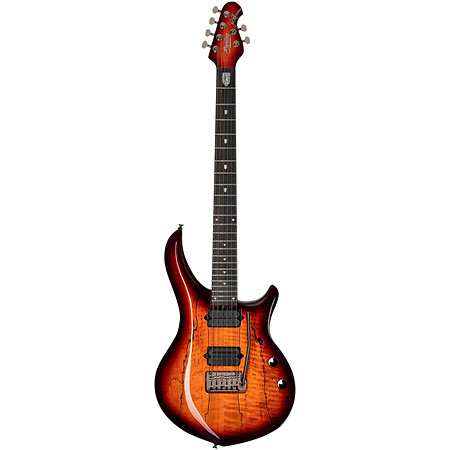 John Petrucci Majesty MAJ200 Blood Orange Burst Sterling by Music Man