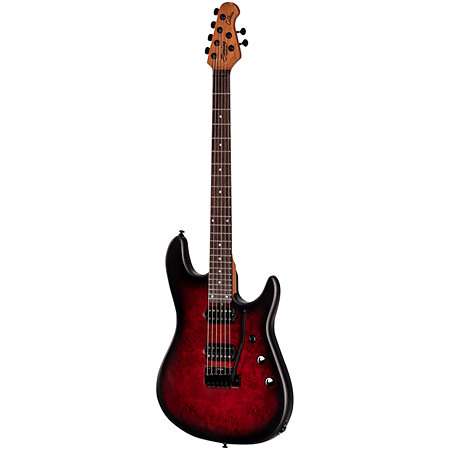 Jason Richardson Cutlass 6 Dark Scarlet Burst Satin Sterling by Music Man