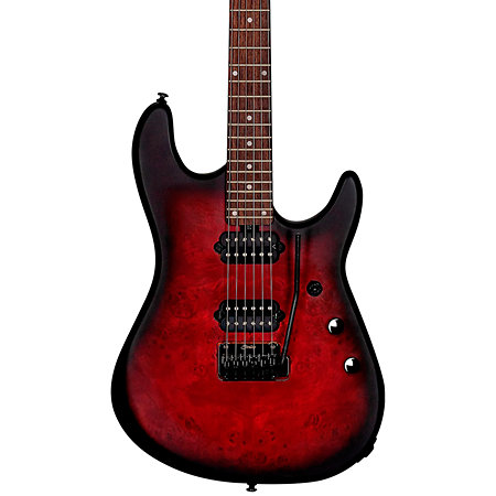 Jason Richardson Cutlass 6 Dark Scarlet Burst Satin Sterling by Music Man