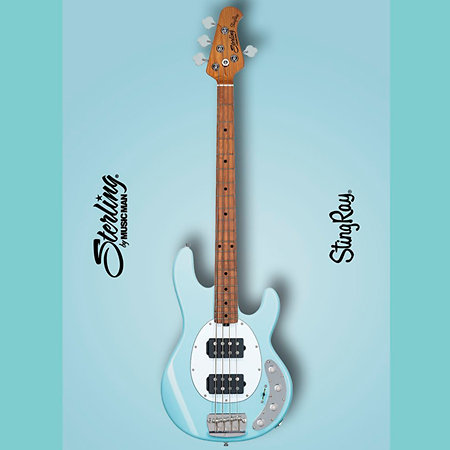 Sterling by Music Man StingRay RAY34HH Daphne Blue