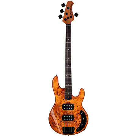 StingRay RAY34HH Poplar Burl Amber Sterling by Music Man