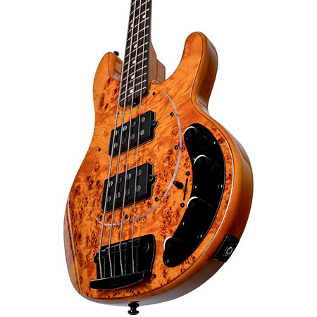 StingRay RAY34HH Poplar Burl Amber Sterling by Music Man