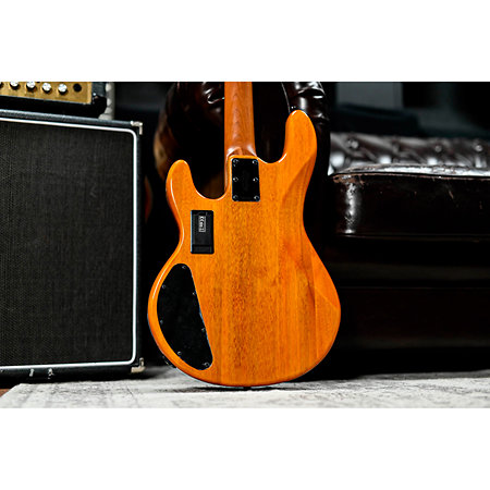 StingRay RAY34HH Poplar Burl Amber Sterling by Music Man
