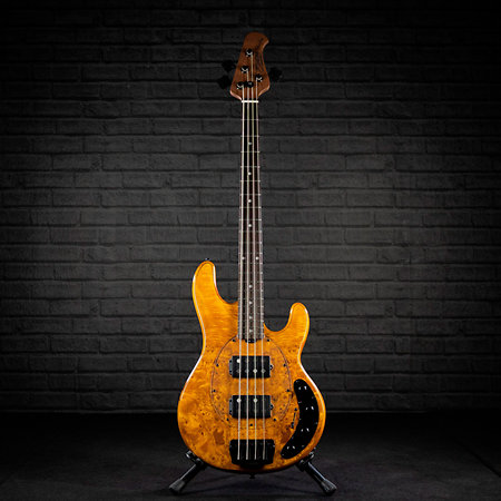 StingRay RAY34HH Poplar Burl Amber Sterling by Music Man