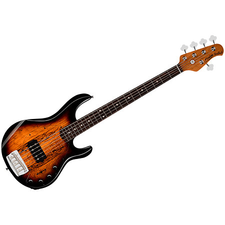 Sterling by Music Man StingRay RAY35 Spalted Maple Sunburst