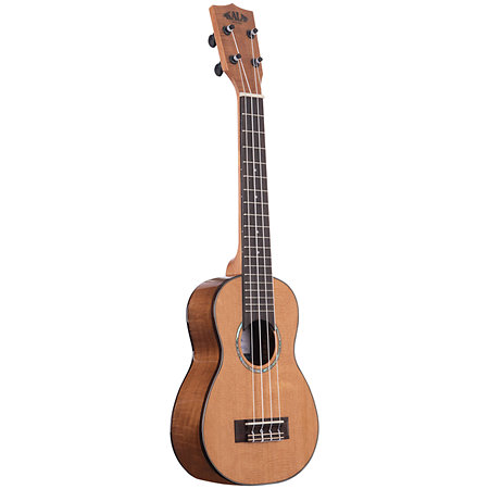 Solid Cedar Top Acacia Soprano Long Neck Kala