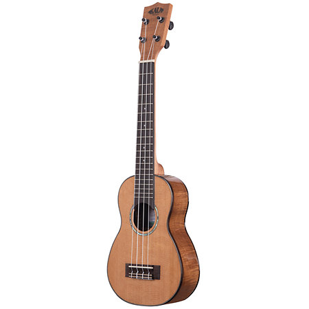 Solid Cedar Top Acacia Soprano Long Neck Kala