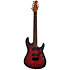 Jason Richardson Cutlass 7 Dark Scarlet Burst Satin Sterling by Music Man