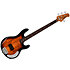 StingRay RAY34 Spalted Maple Top Sunburst Sterling by Music Man